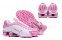 nike shox r4 chaussures femmes new pink white